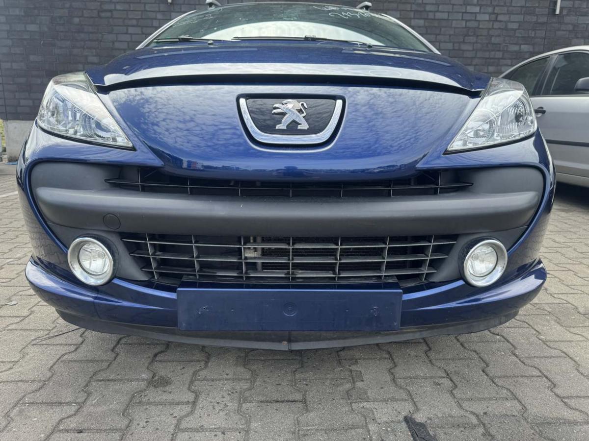 Peugeot 207SW RC original Sto&szlig;stange Stossf&auml;nger vorn KPL Montebello blau Bj.2009